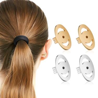 Imagem de Packove 2 Pares de Tarraxas de Suporte Reforçadas para Brincos, Com Trava, para Brincos de Pressão, Ajuste Confortável E Seguro para Uso Diário.