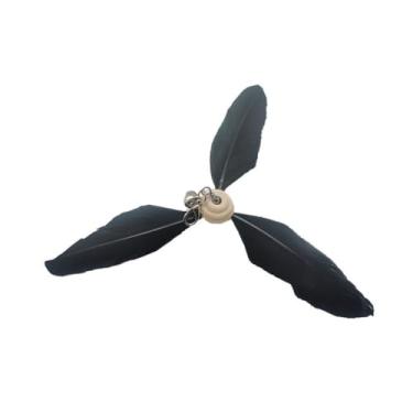 Imagem de Luzhengyang Recargas de varinha Feather Cat Teaser – Cabeças inspiradas em pássaros naturais, acessórios de brinquedo de gato para brincadeiras interativas (pacote com 5) (refil de moinho de vento