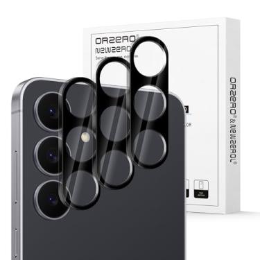 Imagem de Orzero (Pacote com 3) Protetor de Lente de Câmera Compatível com Samsung Galaxy S25 FE, Protetor de Cámera Vidro Temperado 9H Recortes de Câmera Precisos Antiarranhões Não Afeta Fotos Noturnas e Flash