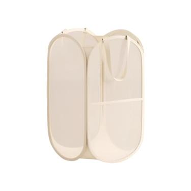 Imagem de Cesta de armazenamento de brinquedos para crianças, caixa de armazenamento com design à prova de poeira, organizador multifuncional para brinquedos de pelúcia e blocos de montar