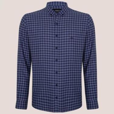 Imagem de Camisa Dudalina Slim Oxford Xadrez Masculino-Masculino