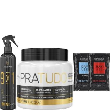 Imagem de Borabella Máscara Pratudo 1kg + Fluido Escova Brush 300ml