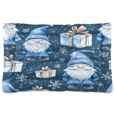 Imagem de Blueangle Cute Gnomos Cama ultra macia calmante para cães pequenos, cama retangular confortável para animais de estimação, 24 x 18 polegadas (887)