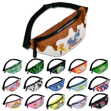 Imagem de Pochete divertida de desenho animado para adolescentes e adultos, bolsa de cintura moderna com design divertido, confortável e durável, perfeita para passeios casuais, viagens e uso diário (TJ, TJ