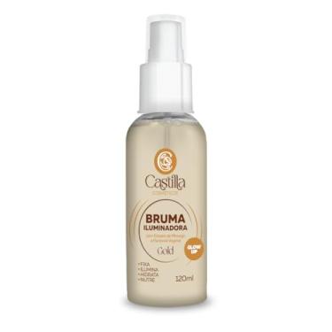 Imagem de Bruma Iluminadora Gold Castilla 120mL – Fixa, Hidrata e Ilumina com Extrato de Pêssego e Pantenol