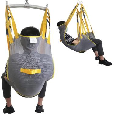 Imagem de Eteli Toiletig Patiet Lift Slig Com Apoio De Cabeça, Uiversal Mesh Bath Patiet Liftig Hoist Slig Dividido Leg Shower Slig Para Casas Hosp Ad Ursig Homes