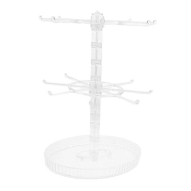 Imagem de APLVFFZH Suporte Giratório para Joias, Organizador de Joias, Expositor, Prateleira Suspensa para Penteadeira, Limpe O Nível 2