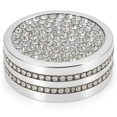 Imagem de Capa de botão de mudança de strass – Adesivo de acabamento de botão de controle de mídia de carro estilo cristal, adequado para Mercedes Benz E, GLA, GLK, ML, acessórios interiores brilhantes para