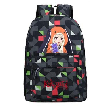 Imagem de Mochila escolar Anime Kakeguruis Kakeguruis, bolsa infantil 31x14x45cm