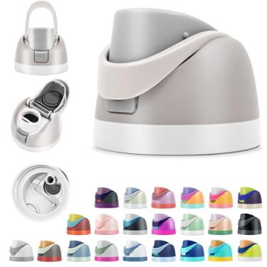 Imagem de BydGxy Tampas de substituição para garrafas de água Owala FreeSip 473 ml 680 g 947 g 1134 g – acessório de tampa flip top à prova de vazamento, serve para tampa Owala, Slider SmoothSip, sem BPA