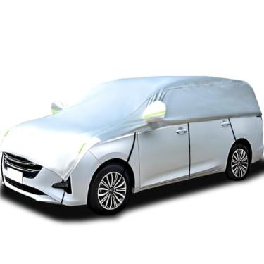 Imagem de Guuffe Capa para metade do carro para para-sol, metade do carro, capa de neve, impermeável, universal, 210D, com algodão (SUV/MPV)