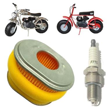 Imagem de QYMOTO Limpador de filtro de ar com vela de ignição para Coleman KT196 Go Kart e CT200U, CT200U-EX, BT200X, Axis M200, Baja MB165 MB200, filtro de ar de mini bicicleta, motor Honda GX160 GX200