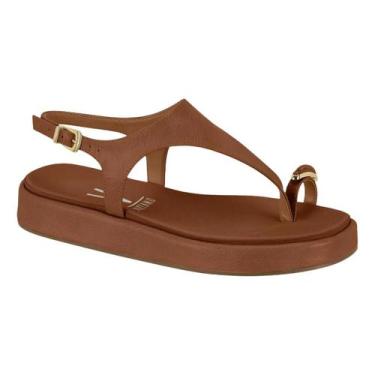 Imagem de Sandália Feminina Vizzano Tamanco Anél Dedo Ring Toe 6506127, 38, Mocc