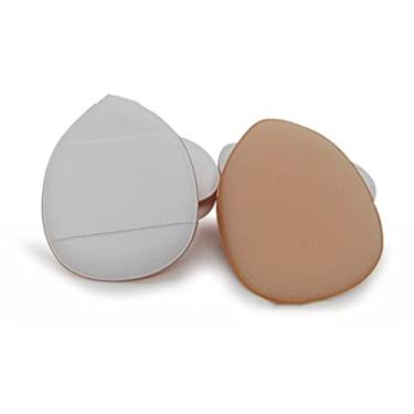 Imagem de Yinhing Esponja Corretiva Com Design de Canto Afiado Clássico para Maquiagem, Com Textura Macia e Saltitante, Base de Fita Alargada, Adequada para Base Líquida BB Cream Powder (Mini almofada de ar-branca)
