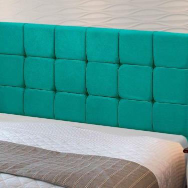 Imagem de Cabeceira Julia 1,95 M King Com Design Moderno Ciano
