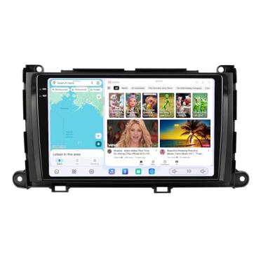 Imagem de JOYING Rádio automotivo para Toyota Sienna 2011-2014 Android 13 unidades de 9,5 polegadas 2K QLED estéreo para carro 12 GB + 256 GB com Carplay e Android Auto, navegação GPS, Bluetooth, SWC, AM/FM