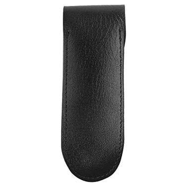 Imagem de GLOGLOW Estojo para Abridor de Garrafas, Conjunto de Ferramentas para Vinho de Saco Pequeno Premium, Design Compacto, Preto, Abridor de Garrafas de 15x5 Cm Couro Nan (Preto)