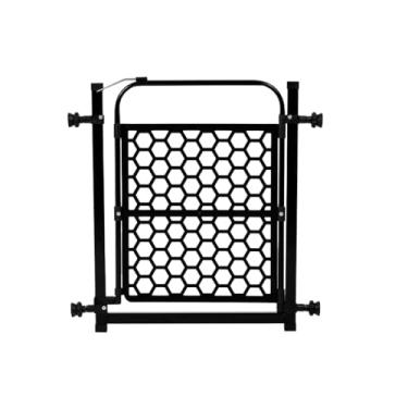 Imagem de Portão Pet Grade Para Cachorro 78cm A 83cm Cercado de Proteção Preto