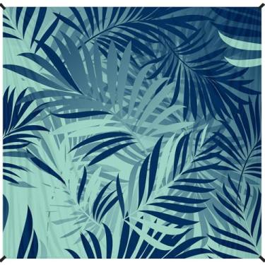 Imagem de Cobertor de praia 198 cm × 203 cm – Tapete grande à prova d'água, à prova de areia, sem areia, para 1 a 5 adultos, leve, durável, compacto para praia, viagem, acampamento, caminhada, piquenique