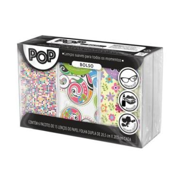 Imagem de Lenço de Papel Pop Bolso C/ 6 Pacotes 15 Folhas