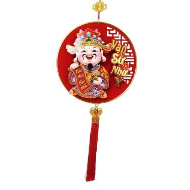 Imagem de IEUDNS Pingente decorativo do Ano Chinês do Cavalo, da Riqueza, para janela, Acenando com a Cabeça