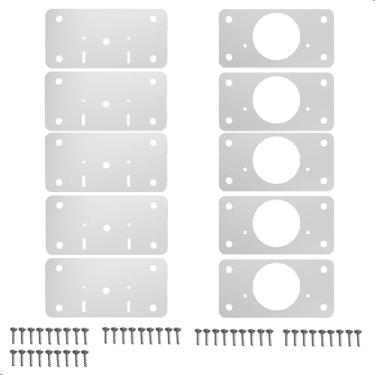 Imagem de Fassin Shop, 10 Placas Reparo Para Dobradiças De Porta Armário MDF FS.RTG