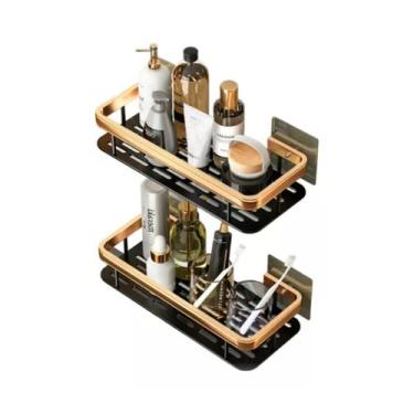 Imagem de kit Dourado 2 Suporte para Shampoo Sabonete - igs  imports