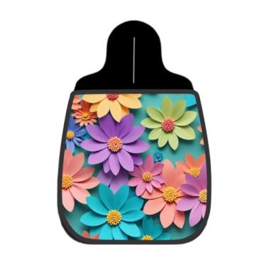 Imagem de Lixeira De Carro Organizador Lixinhocar Flores Papel Colorido 3D