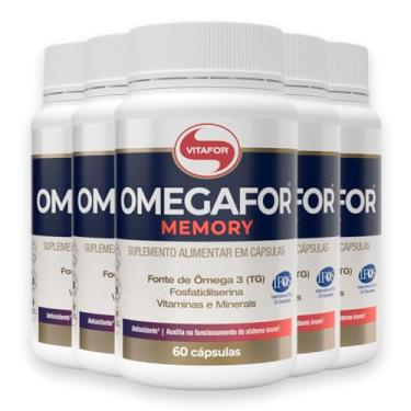 Imagem de Kit 5 Omegafor Memory Vitafor 60 Cápsulas