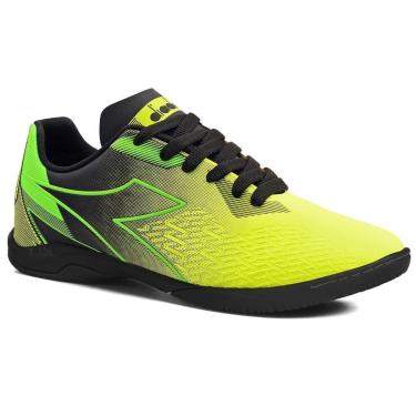 Imagem de Chuteira Unissex Diadora Mondiale III Futsal Amarelo e Preto-Unissex