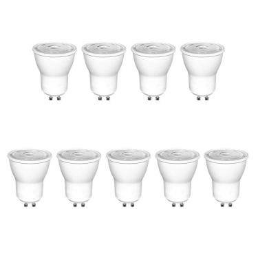 Imagem de Kit 9 Lampada Led 4000K 4W Mini Dicroica Mr11 Gu10 Bet16