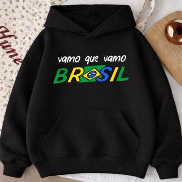 Imagem de Moletom Canguru Adulto Vamo Que Vamo Brasil 1008 Hexa 2026 Copa Do Mun