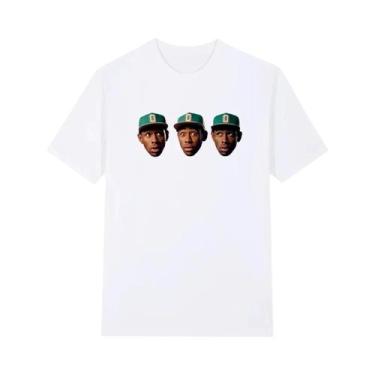 Imagem de Camiseta Feminina De Verão Retro Tyler the Creator Cactus Jack Hip Hop