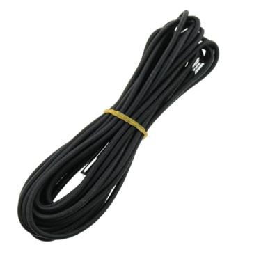 Imagem de RLECS Conjunto de cabos de substituição elásticos reclináveis pretos de 2,5 m / 1,5 m, corda de látex para cadeira de lazer adequada para gravidade zero/dobrável/cadeira de gramado