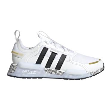 Imagem de adidas Tênis masculino NMD_V3, Branco/preto/dourado e branco, 41