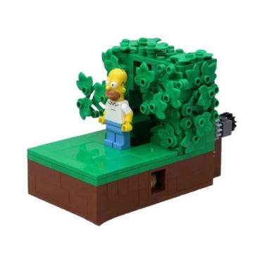Imagem de 227 Peças De Blocos De Montar MOC: Homer Entrando Na Floresta - Blocos