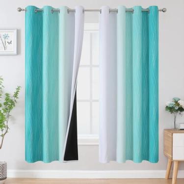 Imagem de Cortinas Estelar Textiler Ombre Thermal Blackout 132x183 cm