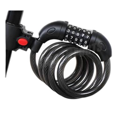 Imagem de Trava Tranca Cadeado Grosso Bike E Moto Segredo 1200Mmx12Mm