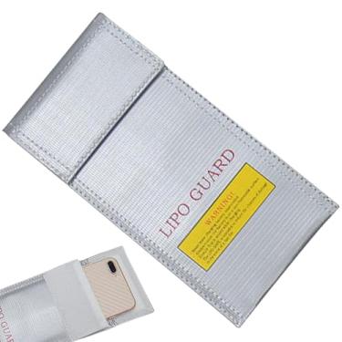 Imagem de Bolsa de bateria à prova de fogo | Organizador de armazenamento de bateria - Recipiente de vedação elétrica, para acampamento, carro, transporte ao ar livre, objetos de valor, documentos colecionáveis