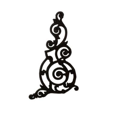 Imagem de Grade Ferro Fundido Arabesco Portão Varanda Sacada 51X80Cm