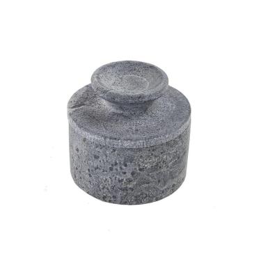 Imagem de Manteigueira Francesa Servir Decorar Pedra De Sabão 12cm