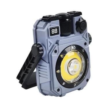 Imagem de Lanterna Solar Portátil Recarregável Para Camping Com Suporte Ajustáve