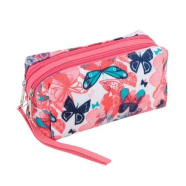 Imagem de Necessaire Feminina Alça 2 Compartimentos Detalhes Diversos - Unica, V