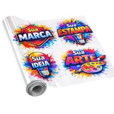 Imagem de DTF Por Metro 57x100cm Pronto Para Estampar Sua Marca Logo Desenho Est