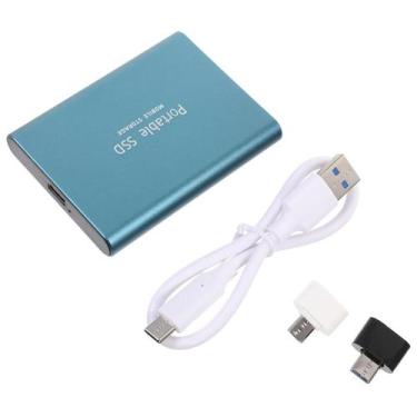 Imagem de SSD externo portátil UKCOCO 64GB USB 3.0 azul