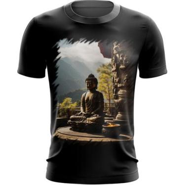 Imagem de Camiseta Dryfit Estátua de Buda Iluminado Religião 8 - Kasubeck Store®