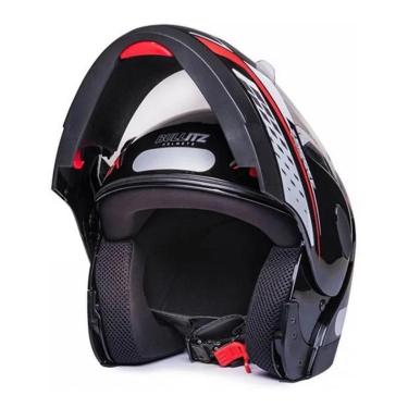 Imagem de Capacete Zarref V4 Grafic Taurus Modular Robocop Articulado-Masculino