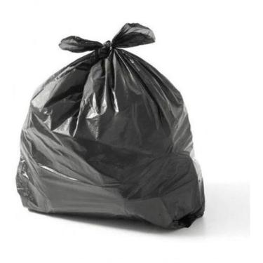 Imagem de Saco de Lixo Reforçado Preto 60 Litros Aproximadamente 50 Unidades para Descarte Domést...