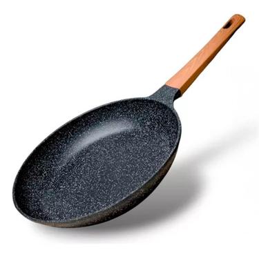 Imagem de Frigideira Antiaderente com Revestimento Teflon 24CM sem PFOA PTFE e Cádmio Cabo Anatôm...