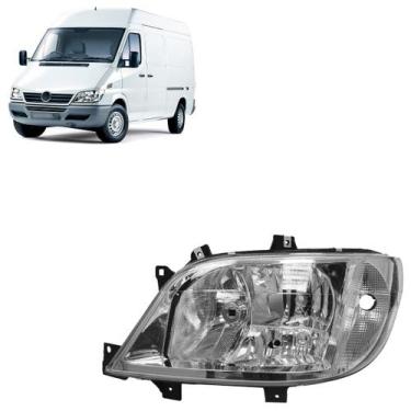 Imagem de Farol Dianteiro Sprinter 2003 A 2011 Máscara Cromada - Automotive Impo